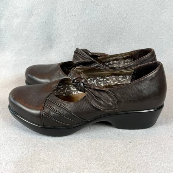 Dansko Ainsley Mary Jane Comfort Clogs Womens 38 or 7.5 Brown Shoes - Picture 5 of 13